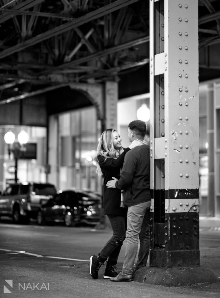 downtown chicago proposal photography