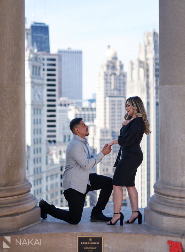 chicago londonhouse cupola proposal photographer emotions