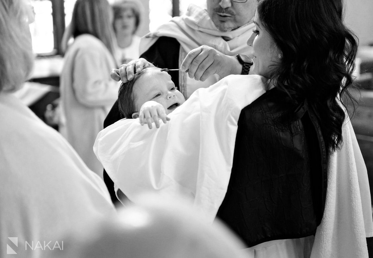 Greek Orthodox baptism chicago photographer blessing