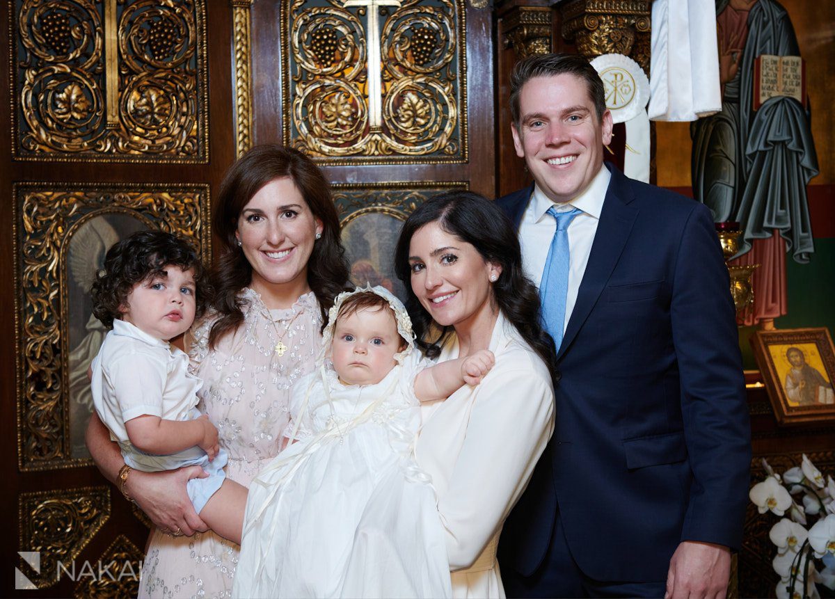 chicago Greek Orthodox baptism photographer family picture