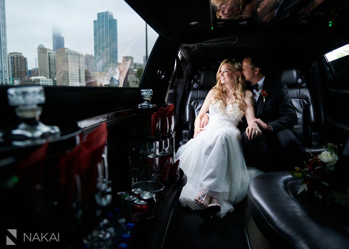 chicago limo wedding pictures
