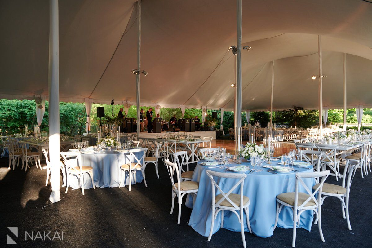 chicago north shore wedding photos backyard reception tent details