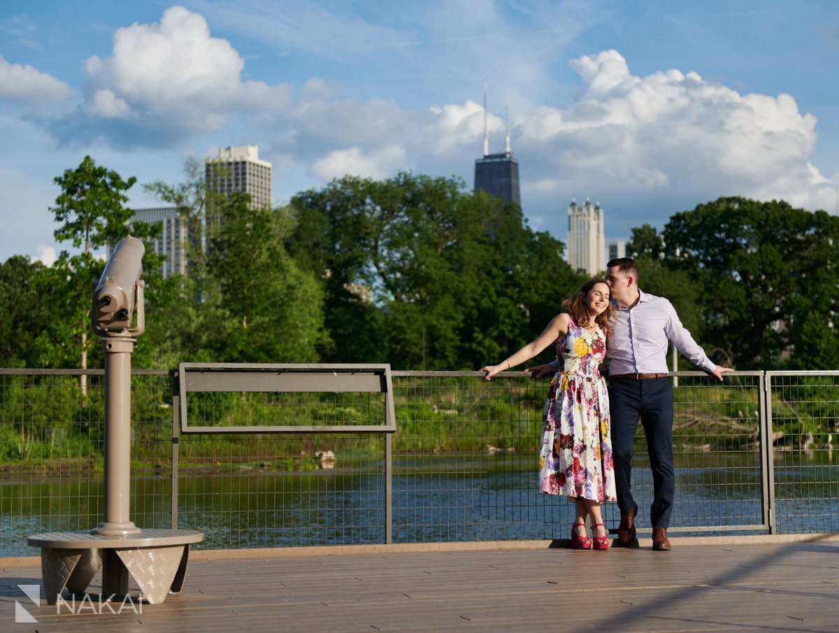 chicago Lincoln Park engagement photos south pond
