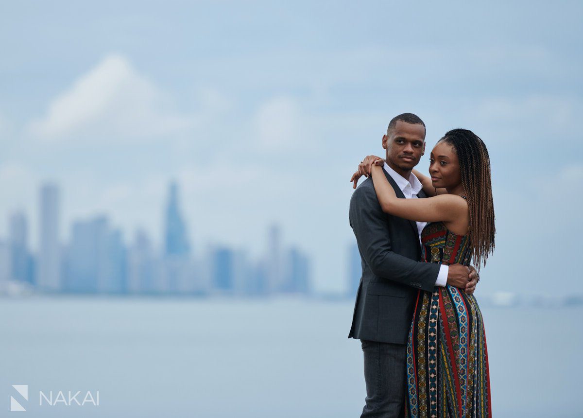 promontory point engagement pictures black couple 