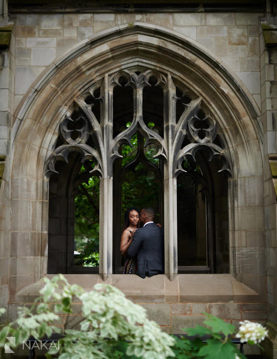 university of chicago engagement photographer black couple 