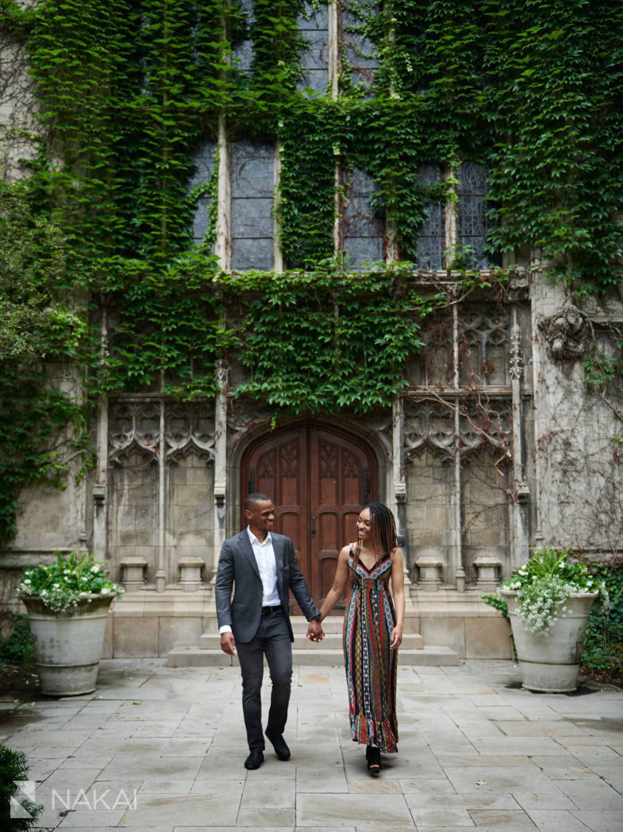 university of chicago engagement photographer black couple 