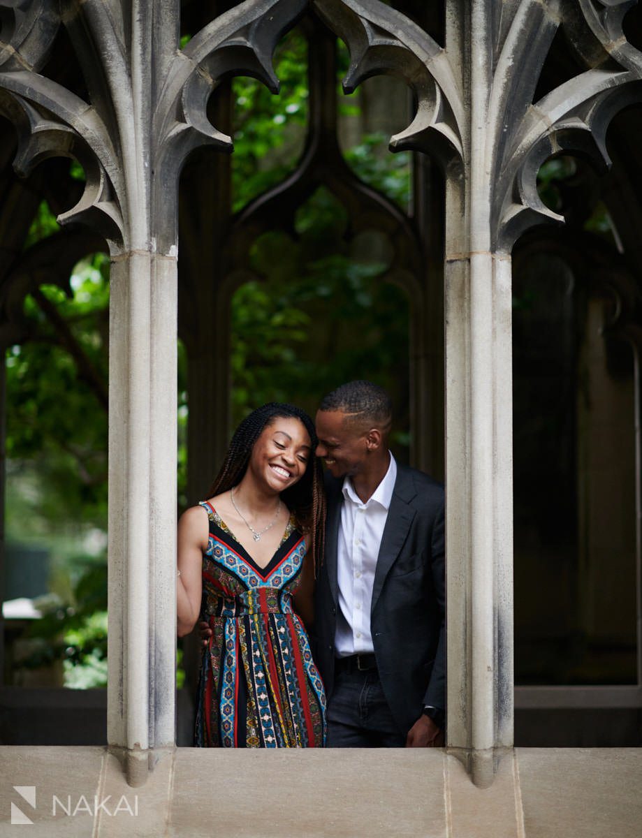 university of chicago engagement photos black couple 