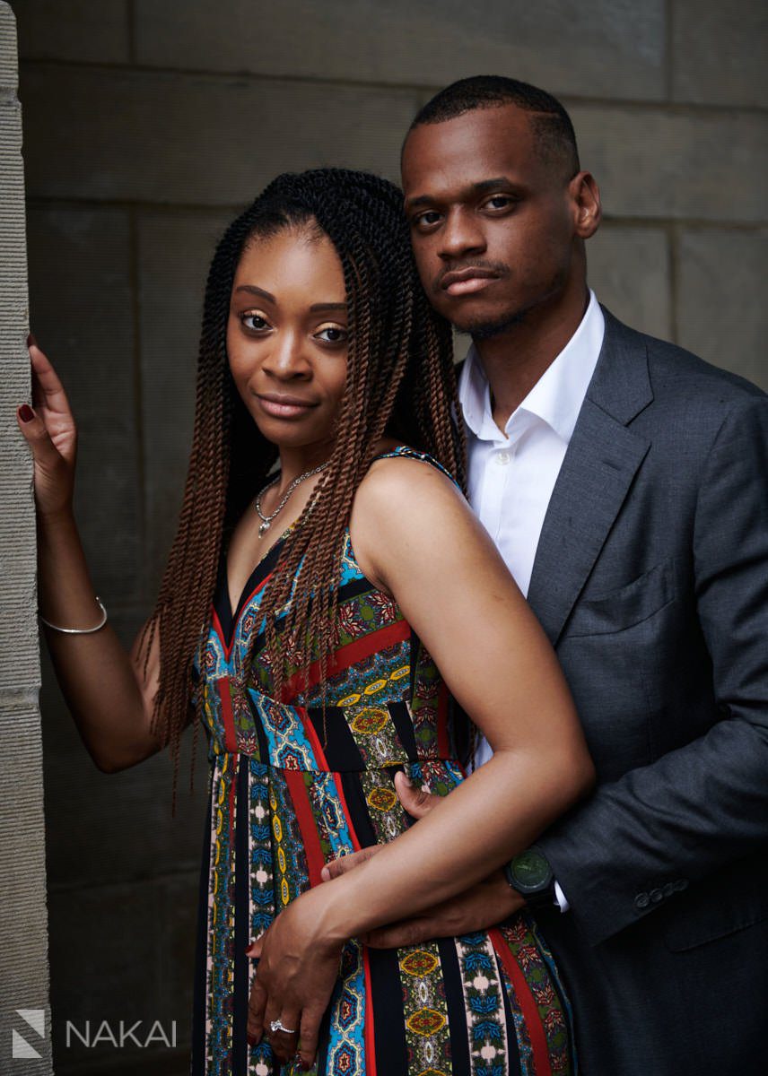 university of chicago engagement photos black couple 