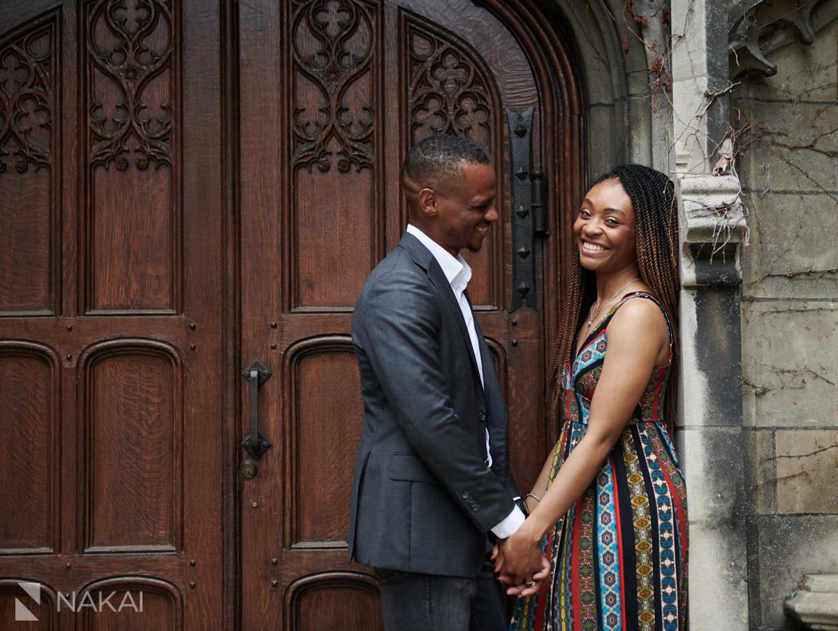 university of chicago engagement pictures black couple 