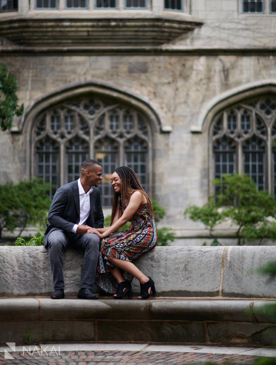 university of chicago engagement photographer black couple 