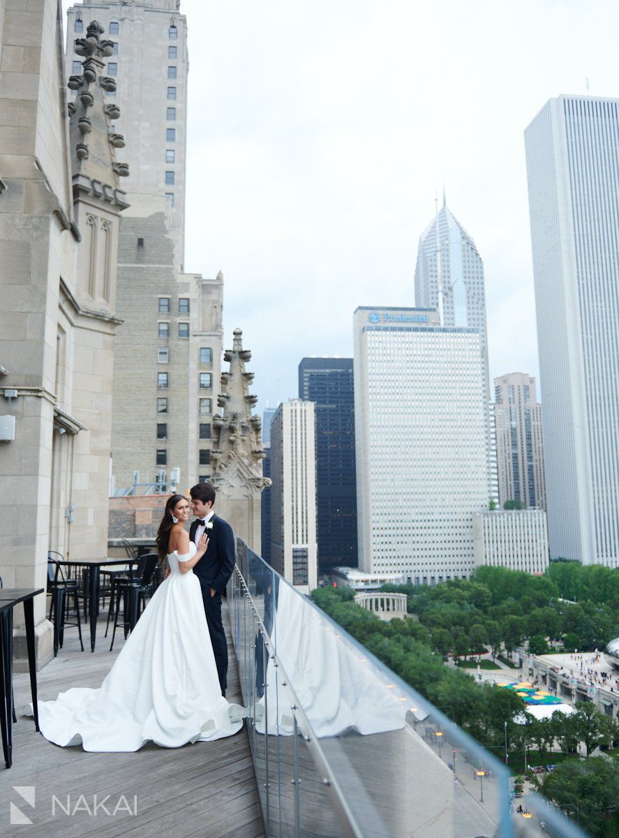 university club of Chicago wedding photography rooftop