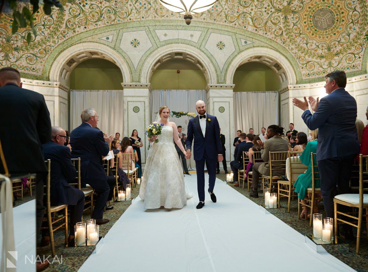 Chicago cultural center wedding photographer ceremony
