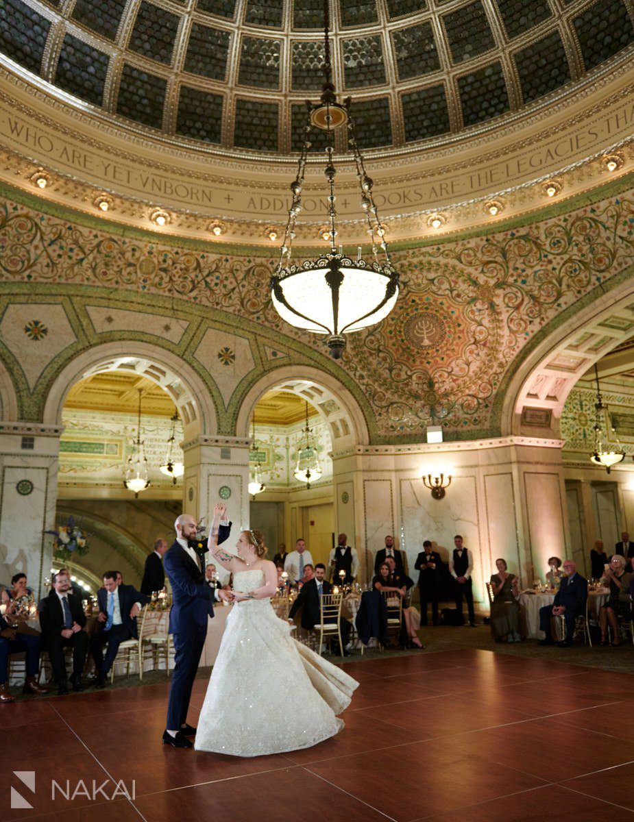 Chicago cultural center wedding reception photography 