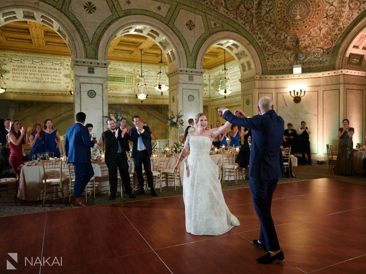 Chicago cultural center wedding reception photos 