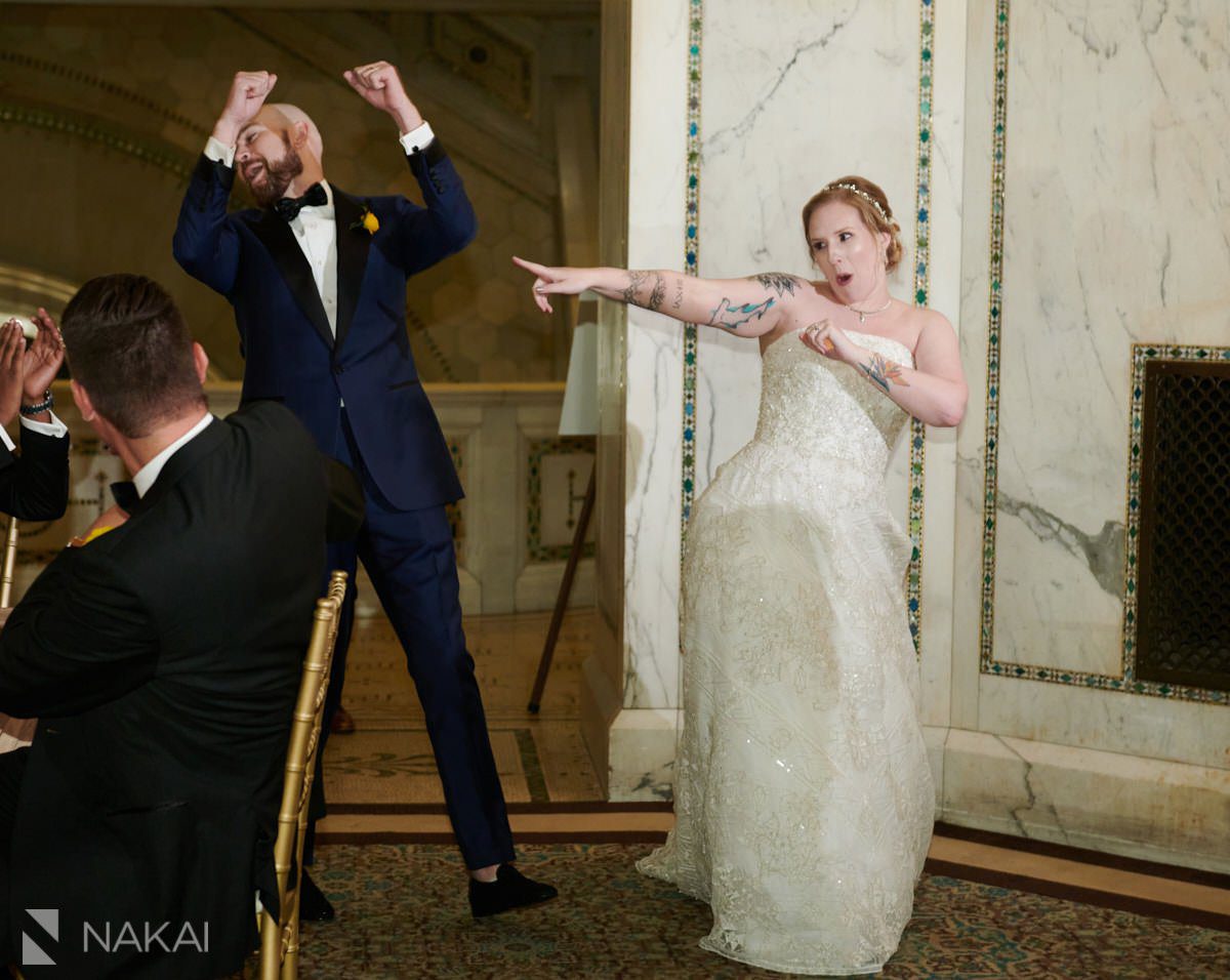 Chicago cultural center wedding reception photography 