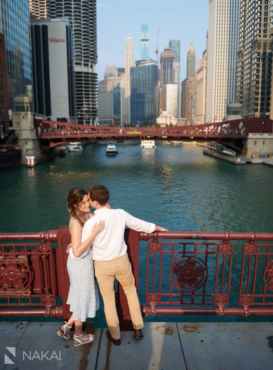 chicago riverwalk engagement photos