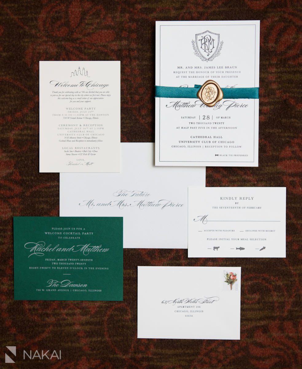 chicago university club wedding pictures details