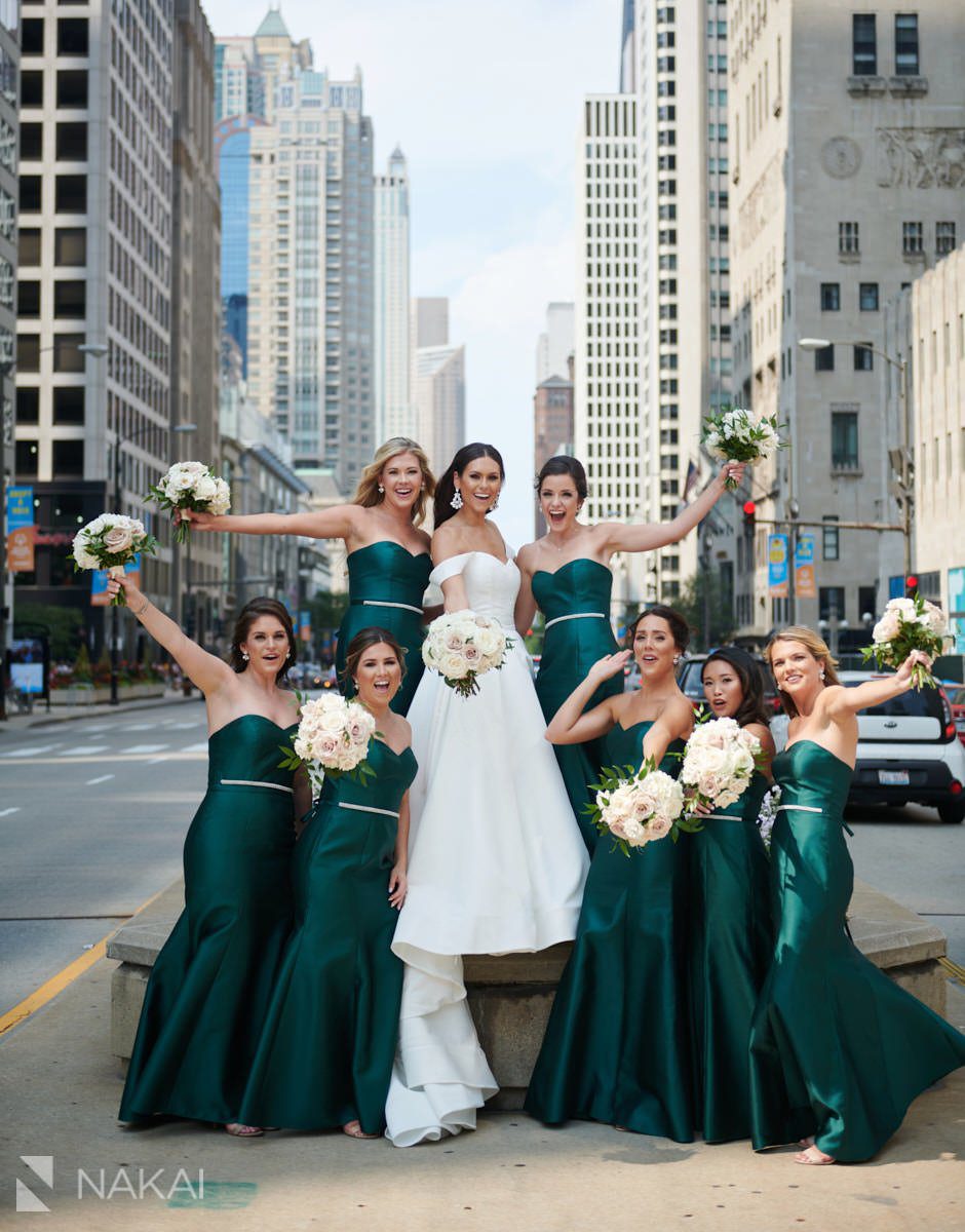 chicago michigan avenue wedding photographer 