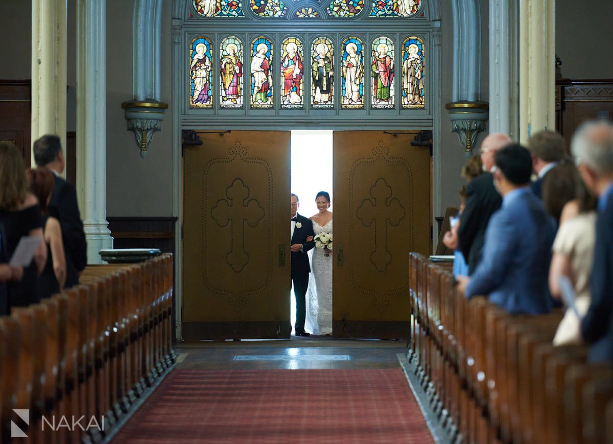 chicago st Michaels Catholic Church wedding ceremony photos