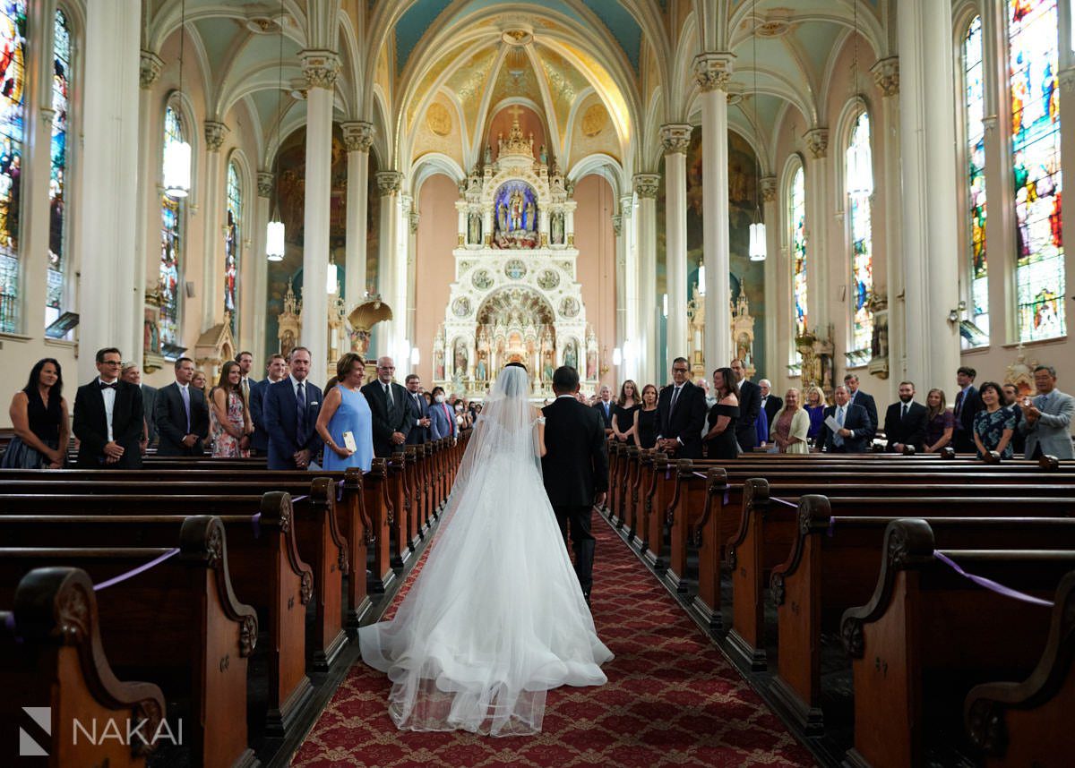 chicago st Michaels Catholic Church wedding ceremony photographer