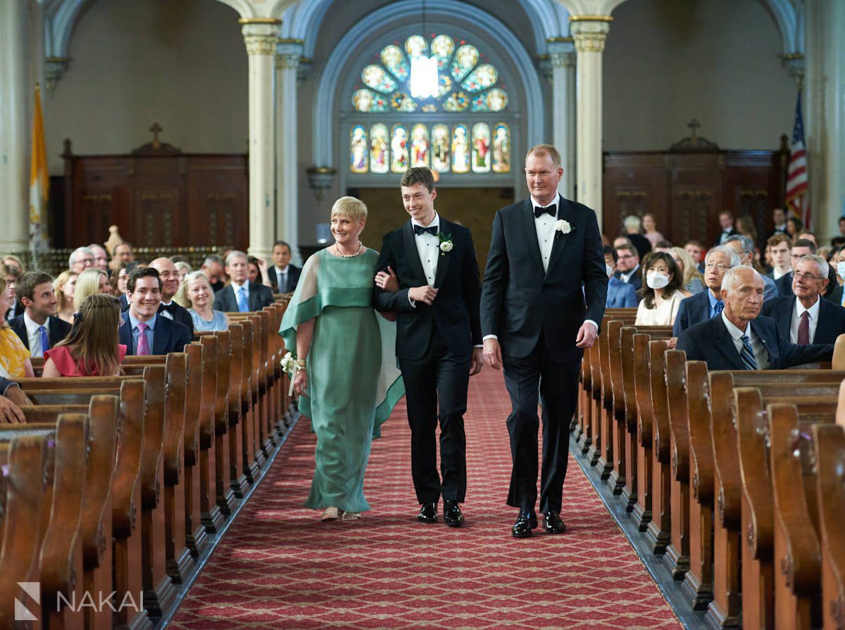 chicago st Michaels Catholic Church wedding ceremony photographer