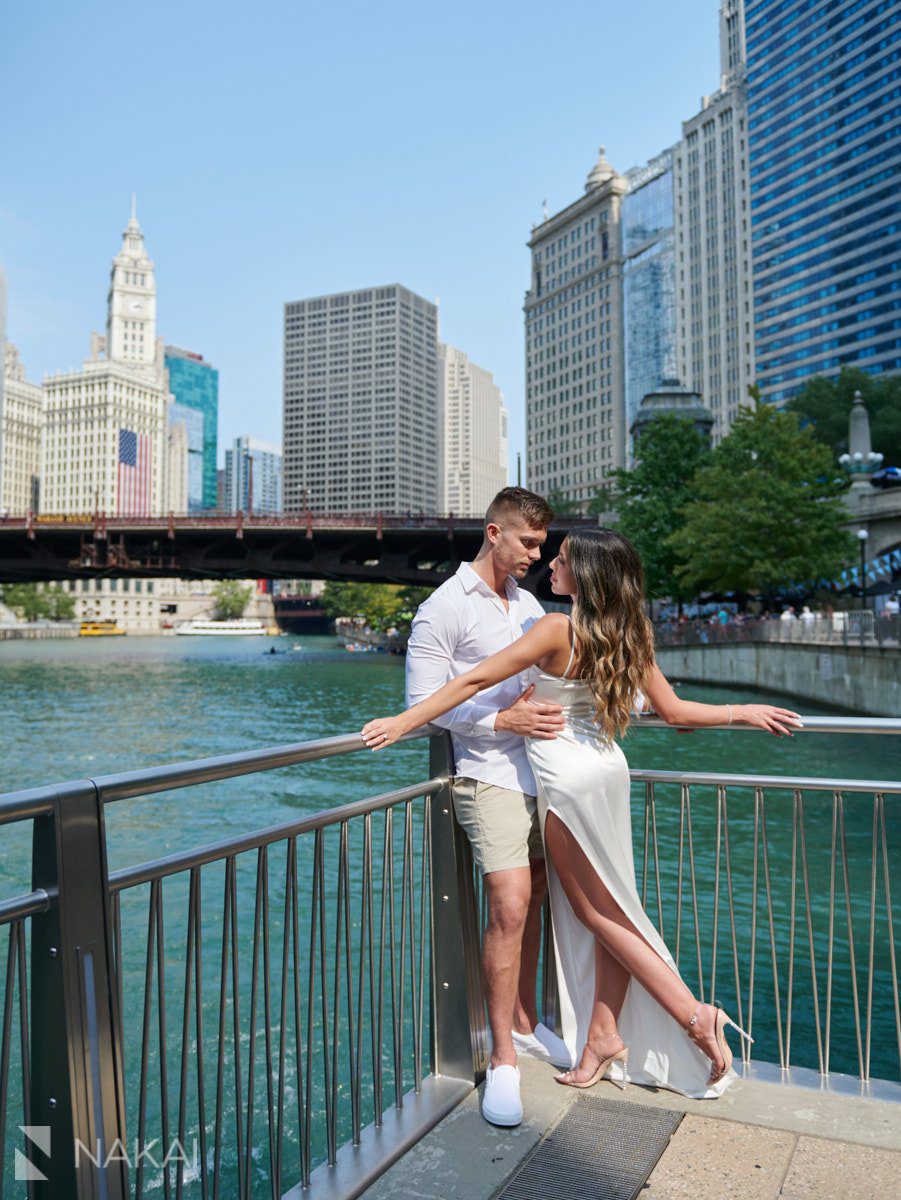 chicago proposal photographer riverwalk