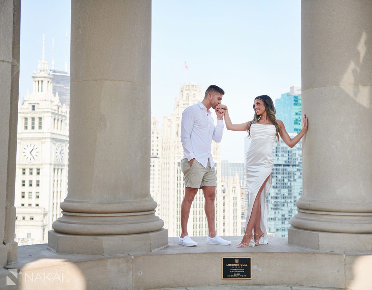 chicago londonhouse proposal photography cupola surprise