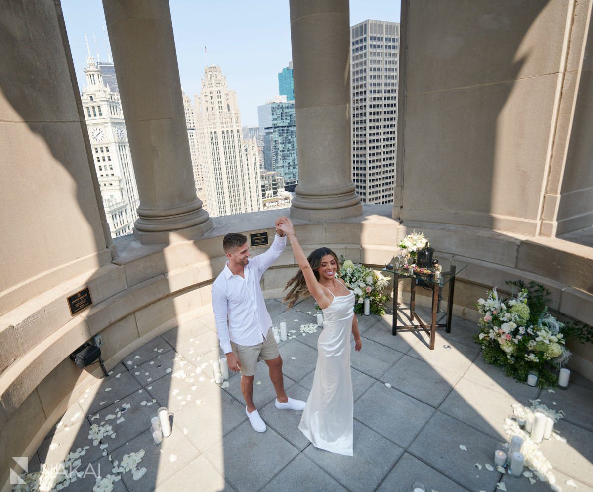 chicago londonhouse proposal photos cupola surprise