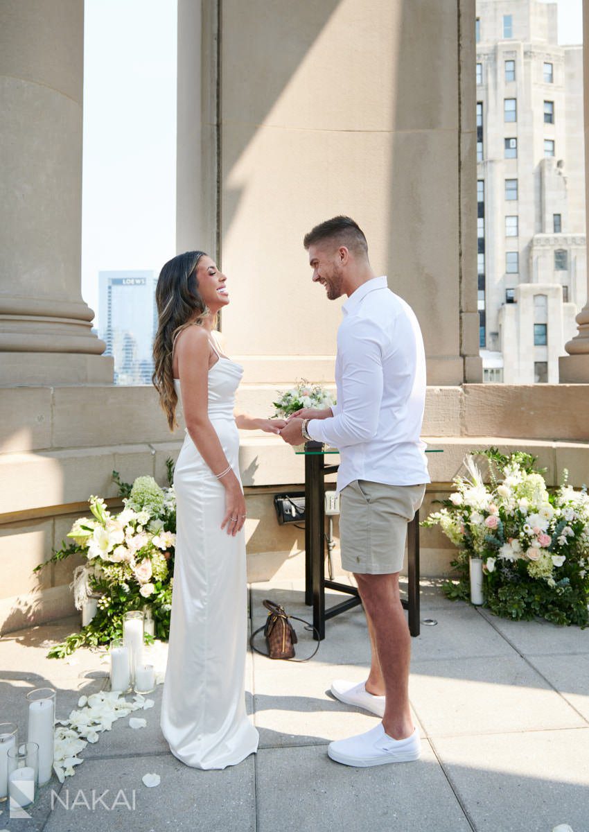 londonhouse proposal photography chicago rooftop cupola