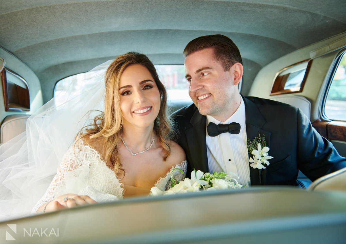 chicago luxury Wedding rolls Royce