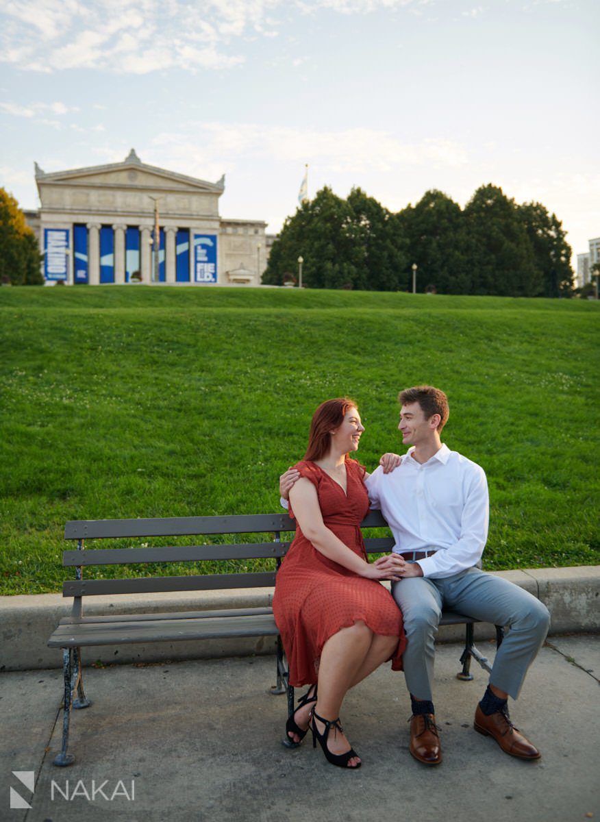 chicago museum campus engagement photography