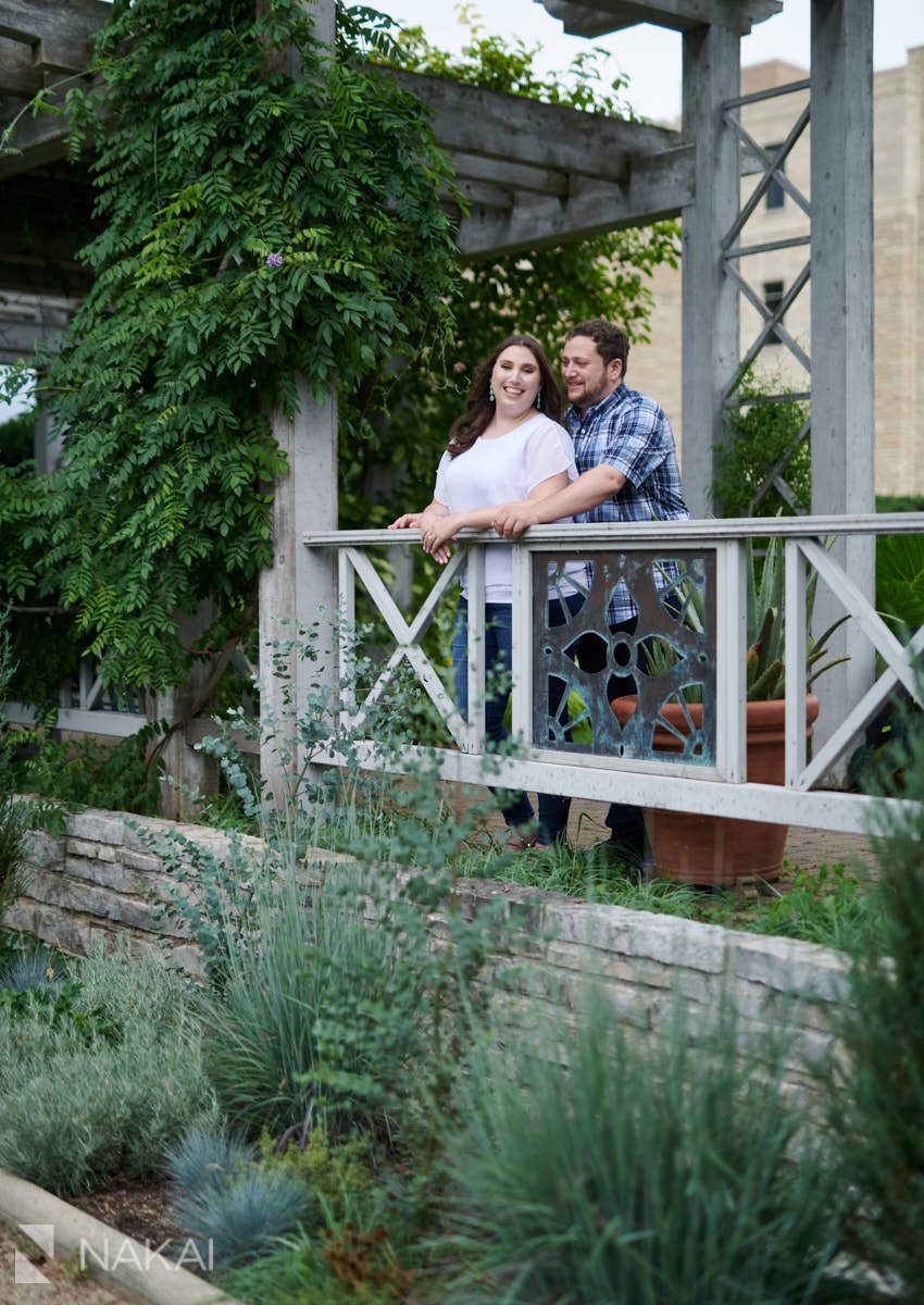 allen centennial garden engagement session picture