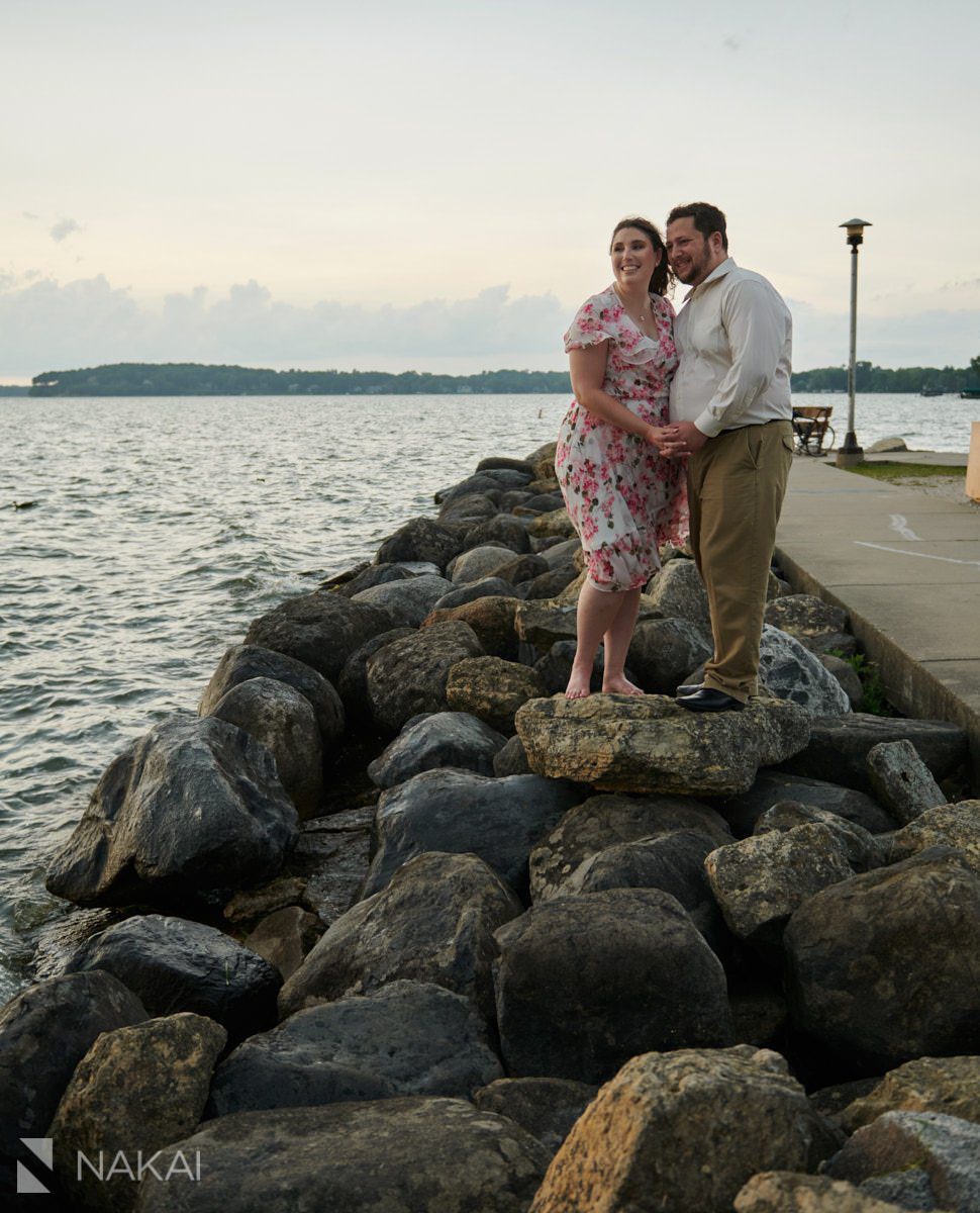 tenney park engagement photos