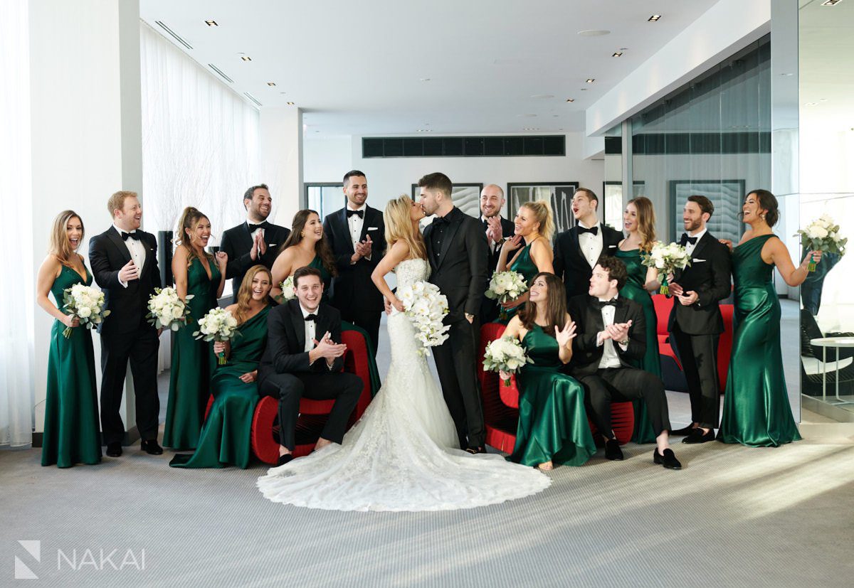 Radisson Blu Aqua wedding photos bridal party