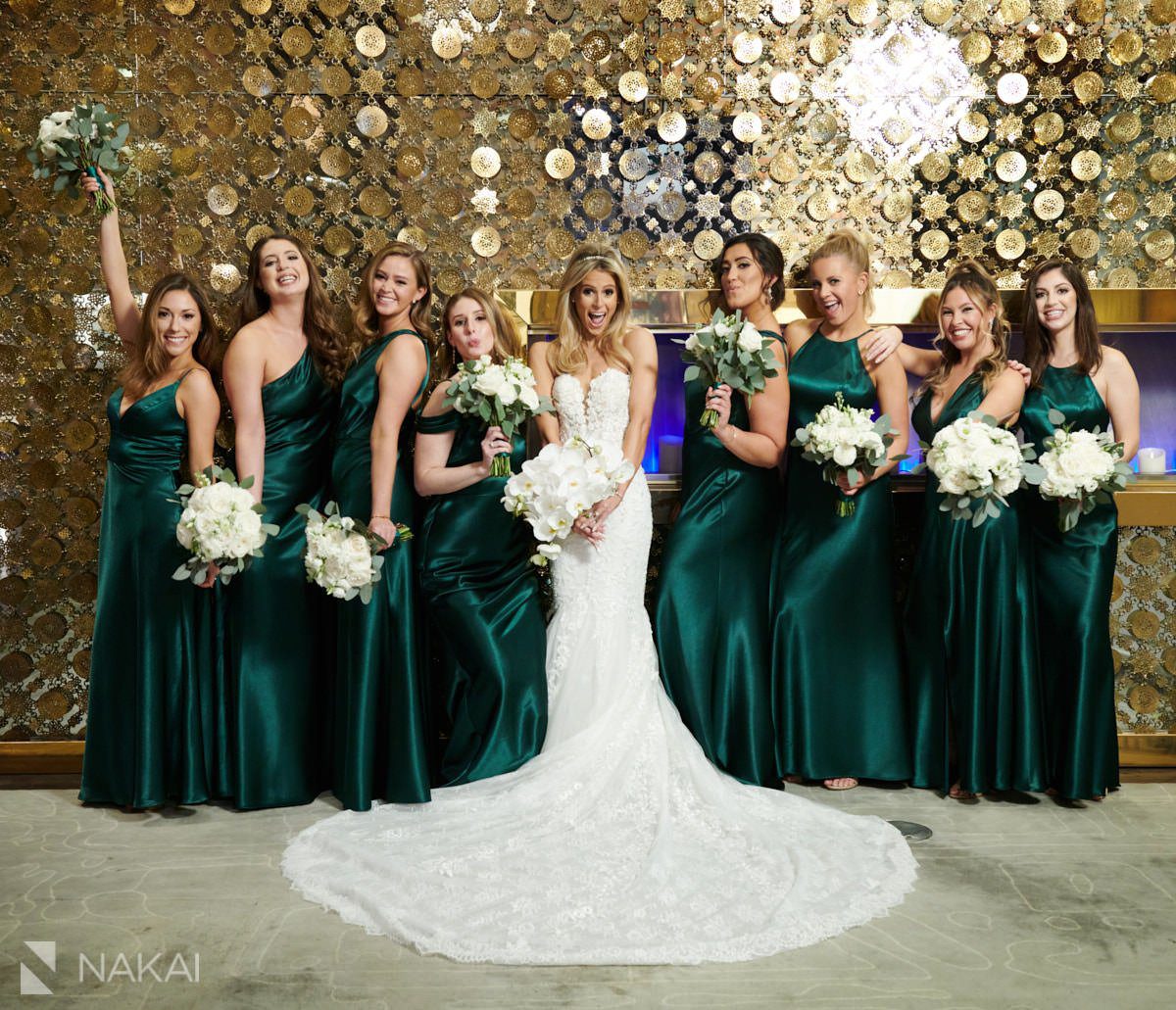 Radisson Blu Aqua wedding photos bridal party