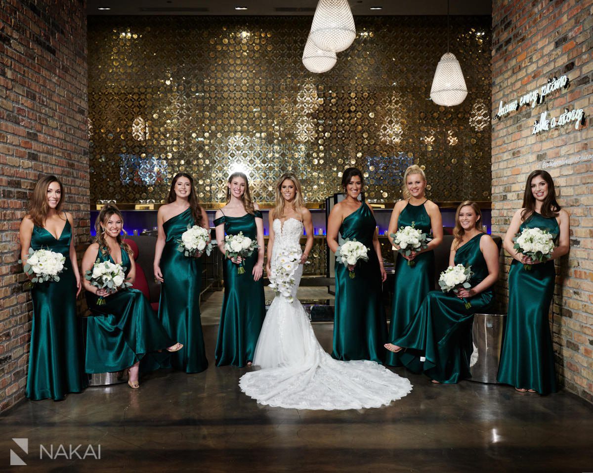 Radisson Blu Aqua wedding photography bridal party