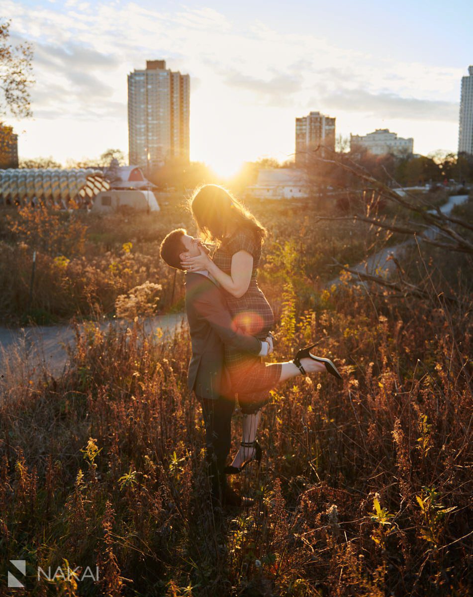 chicago winter engagement photographer Lincoln Park