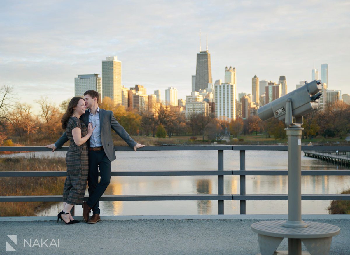 chicago winter engagement photographer Lincoln Park