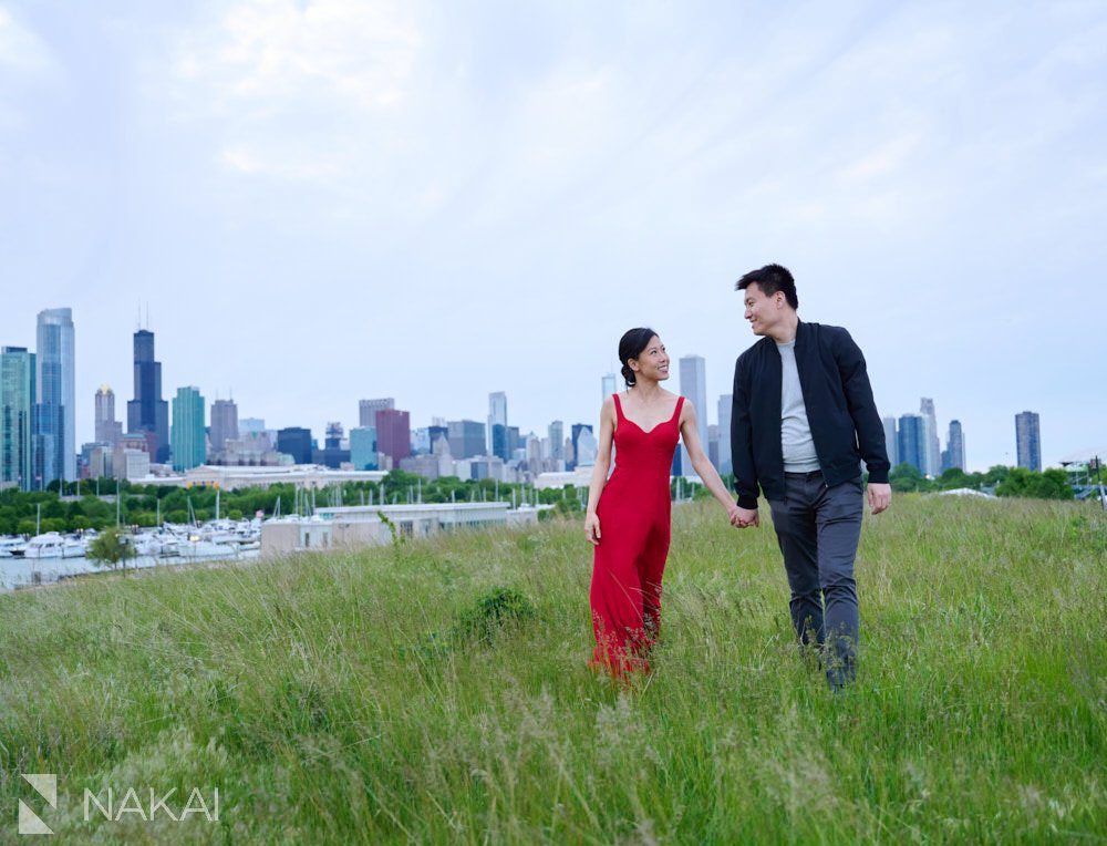 northerly island engagement photos chicago