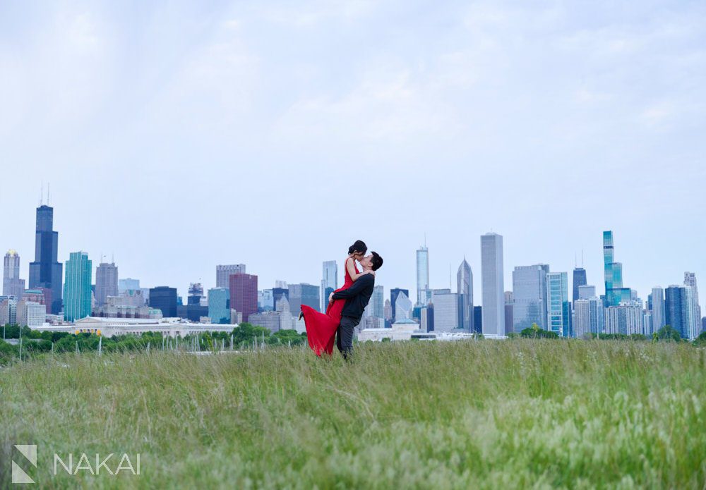 northerly island engagement pictures chicago