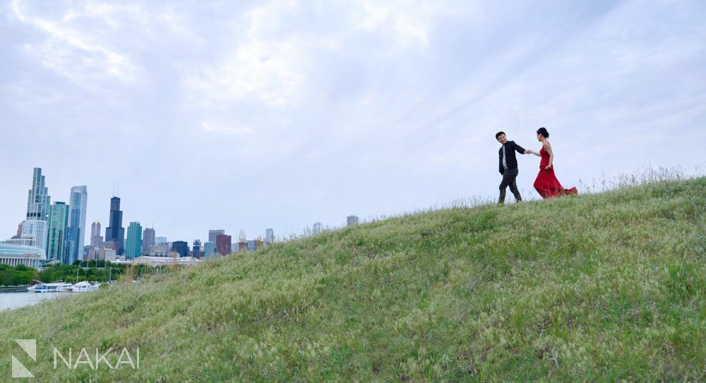 northerly island engagement photos chicago