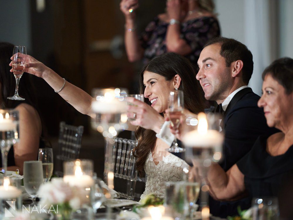 loews chicago wedding pictures toasts reception