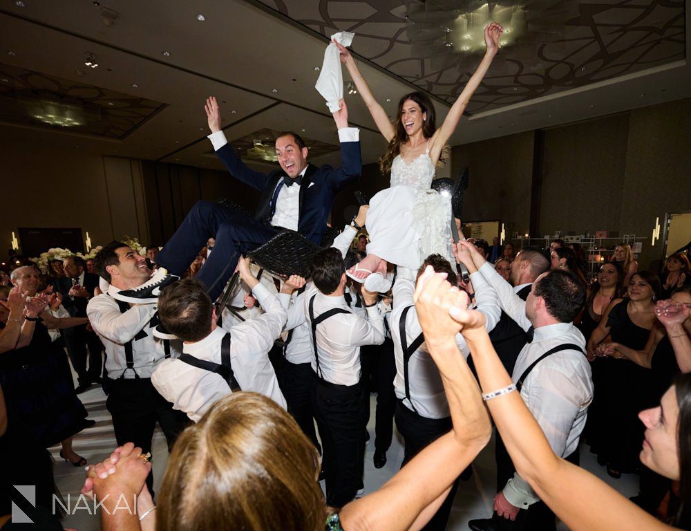 loews chicago wedding photos hora reception