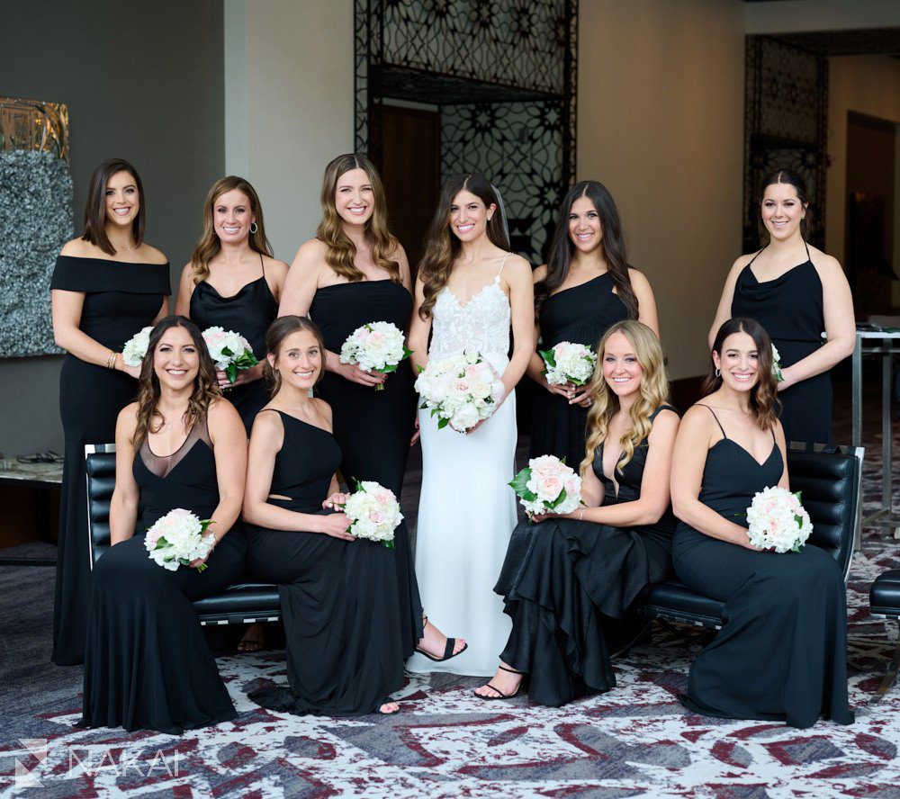 loews chicago wedding photos bridesmaids 