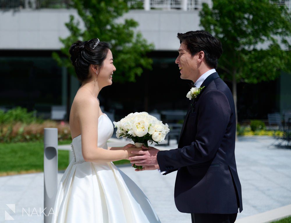 midamerica club wedding photos Korean couple bride groom