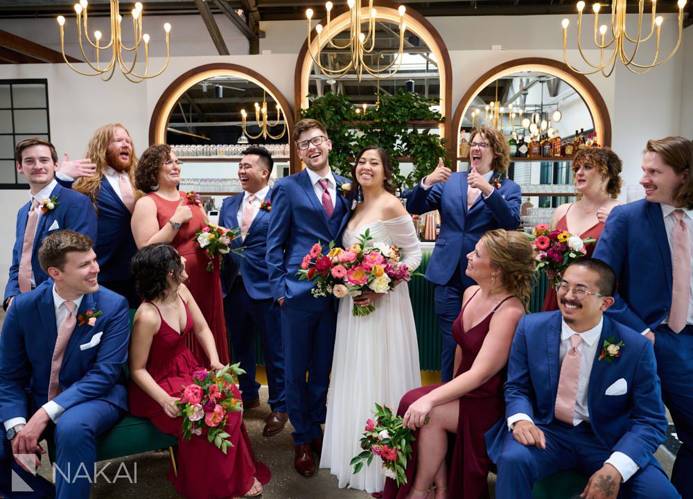 the tinsmith wedding photos fun bridal party 