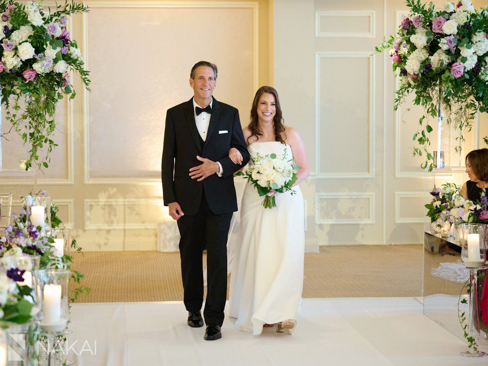 twin orchard country club wedding photos ceremony walk down aisle