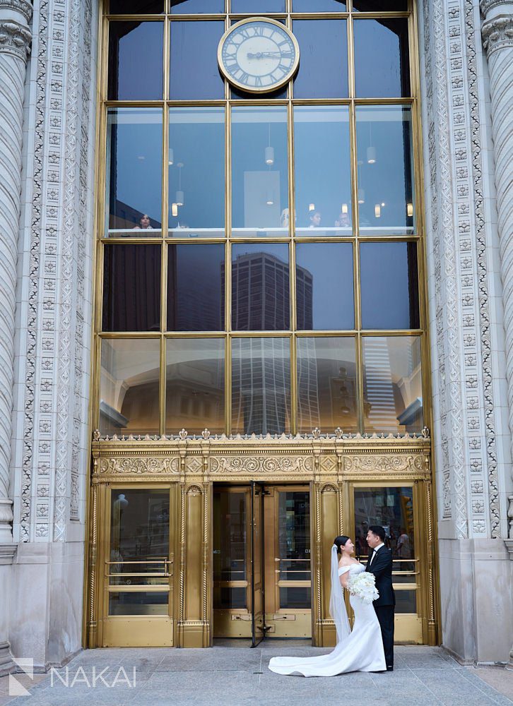 Chicago Wrigley building wedding photos