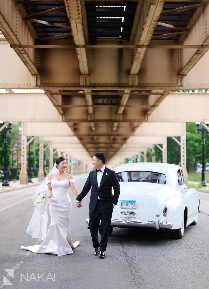 Ovation Chicago wedding photos roll Royce