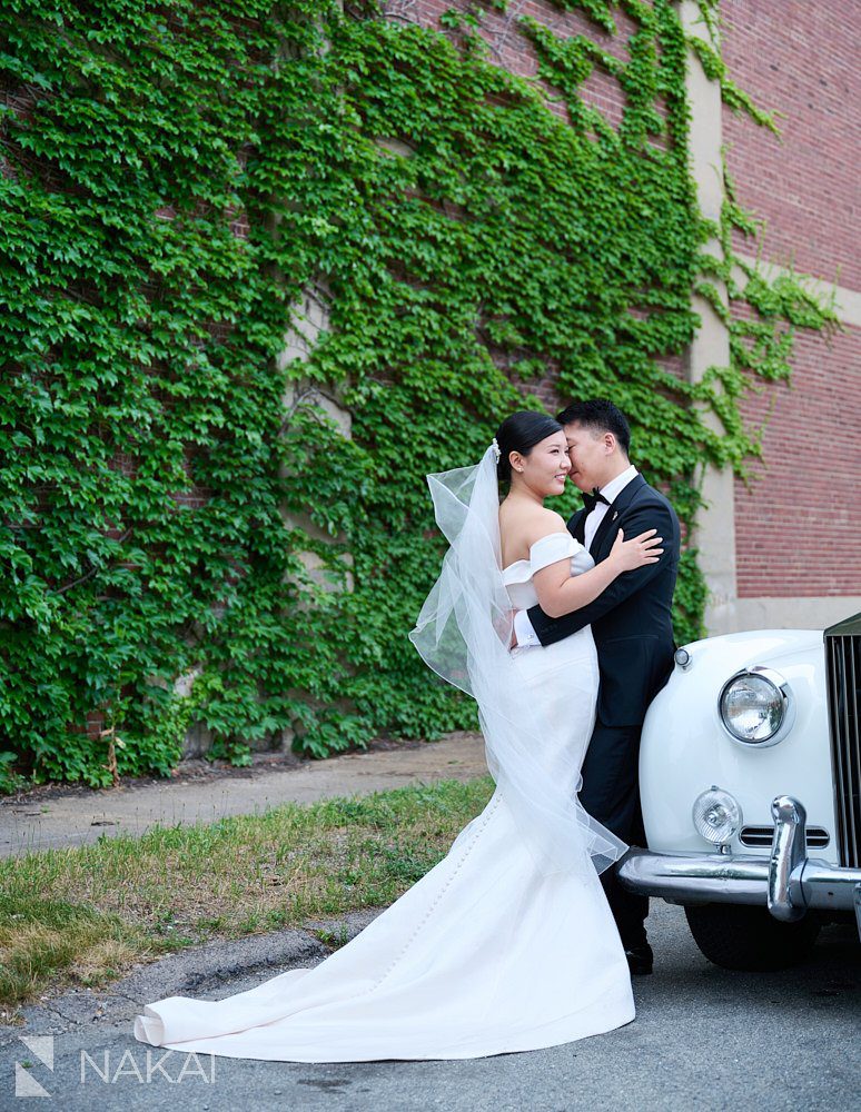 Chicago Ovation wedding photos roll Royce bride groom